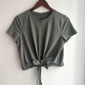 lululemon athletica Sage Tie-Front Crop Top